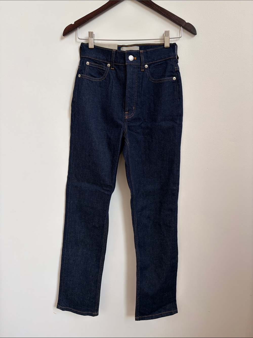 Everlane Way-High Slim Jean Dark Blue